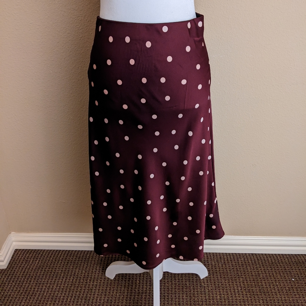 LOFT Satin Skirt, Size XS